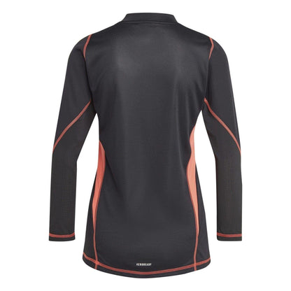 Black - Back - Adidas Womens-Ladies Tiro 24 Long-Sleeved Competition Goalkeeper Jersey