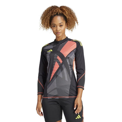 Black - Side - Adidas Womens-Ladies Tiro 24 Long-Sleeved Competition Goalkeeper Jersey