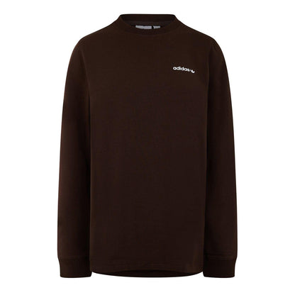 Brown - Front - Adidas Mens Originals Long-Sleeved T-Shirt