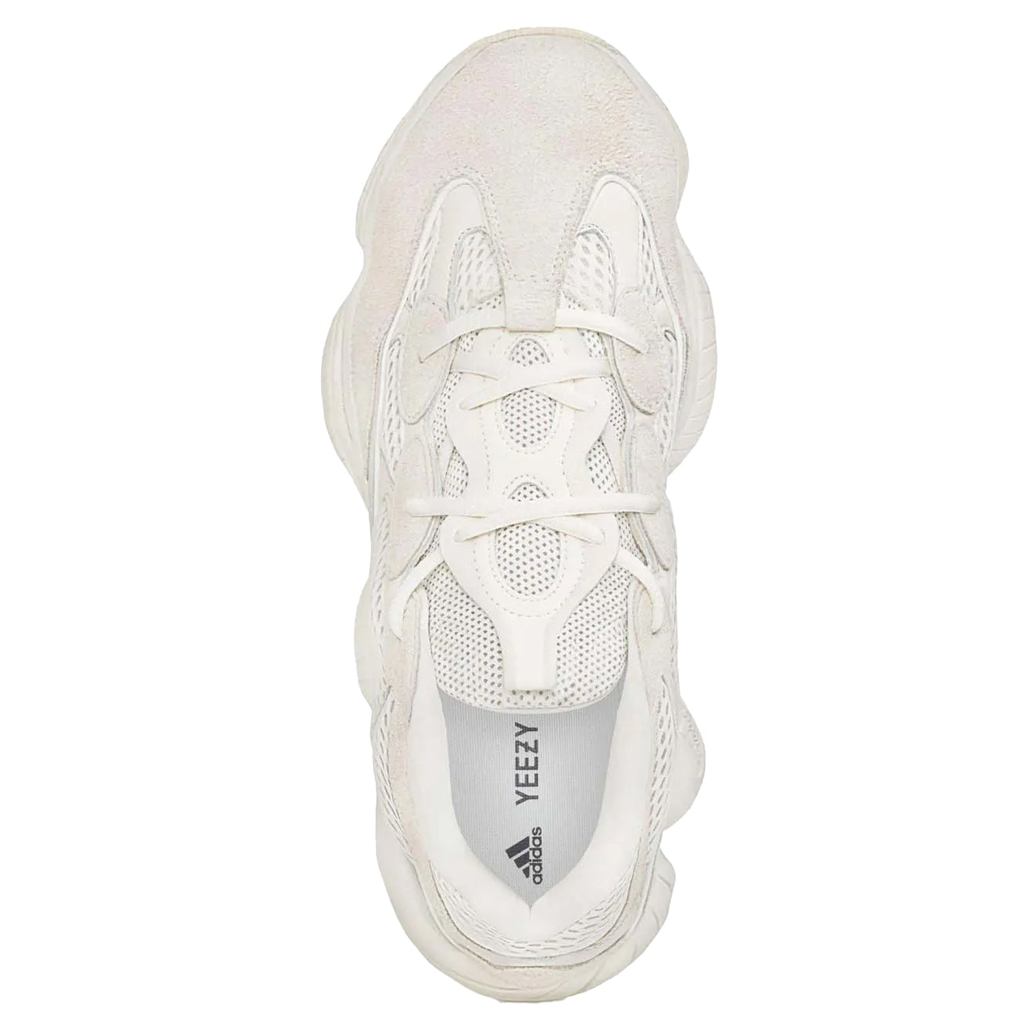 White - Side - Yeezy Mens 500 Leather Trainers