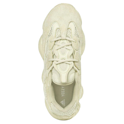 Cream - Side - Yeezy Mens 500 Leather Trainers