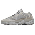 Grey - Back - Yeezy Unisex Adult 500 Leather Trainers