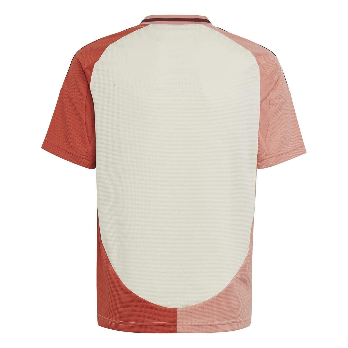 Ivory - Back - Adidas Childrens-Kids 24-25 Olympique Lyonnais Home Jersey