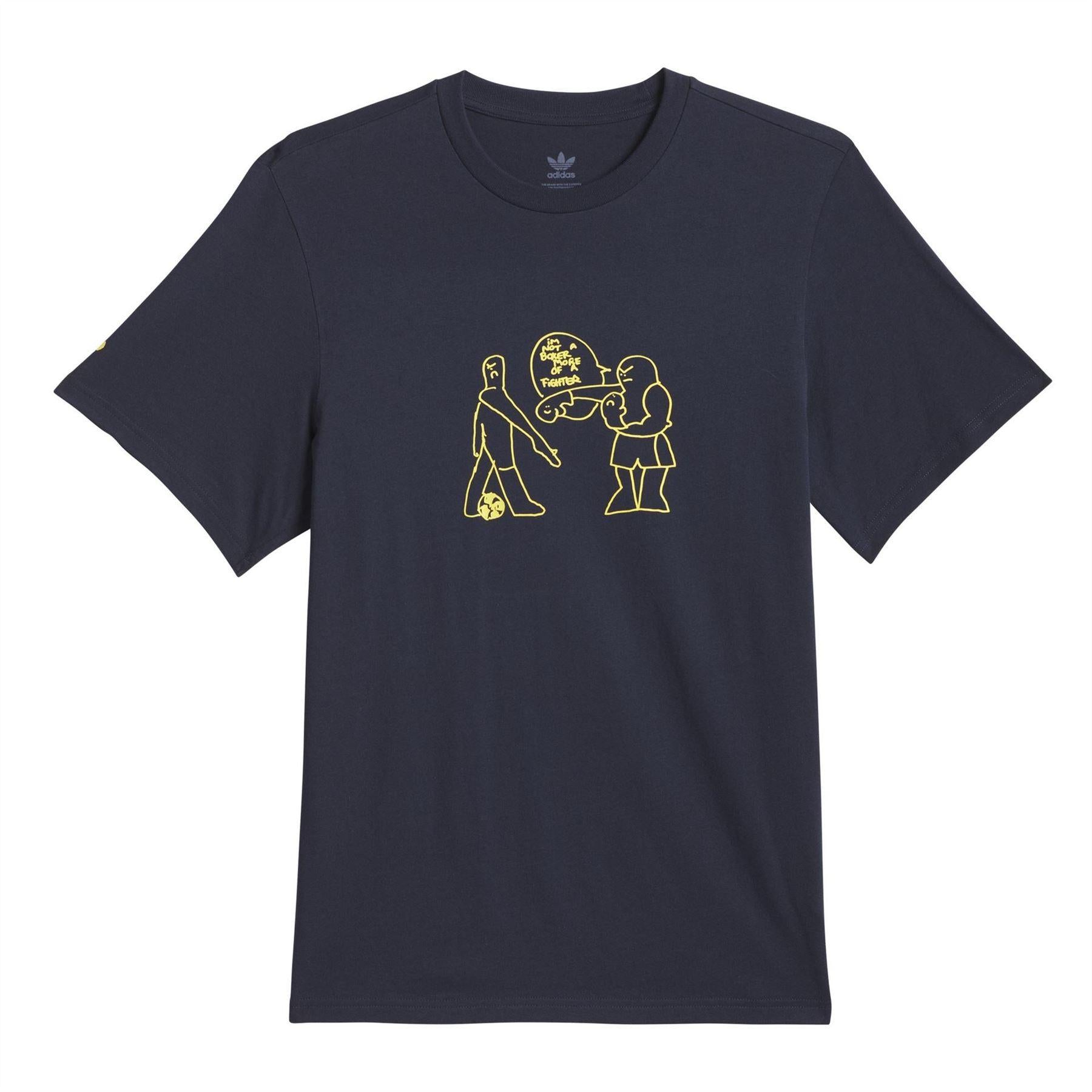 Legend Ink - Front - Adidas Mens Shmoofoil Fighter T-Shirt