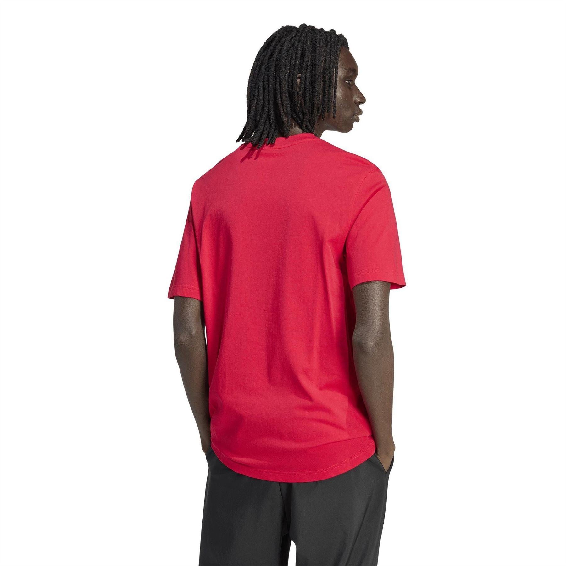 Bold Red - Back - Adidas Mens Portugal FIFA World Cup 26 T-Shirt