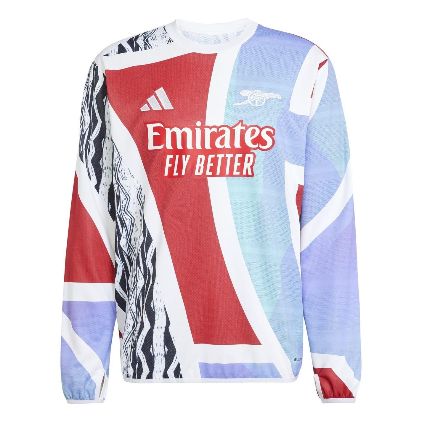 Better Scarlet - Front - Adidas Unisex Adult Pre-Match 24-25 Arsenal FC Top