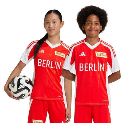 Vivid Red - Pack Shot - Adidas Boys 2025-2026 FC Union Berlin Home Shirt