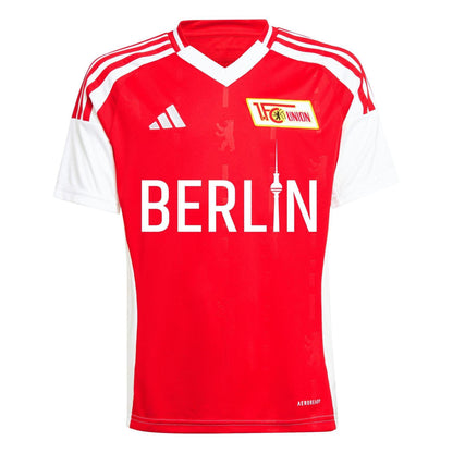 Vivid Red - Front - Adidas Boys 2025-2026 FC Union Berlin Home Shirt