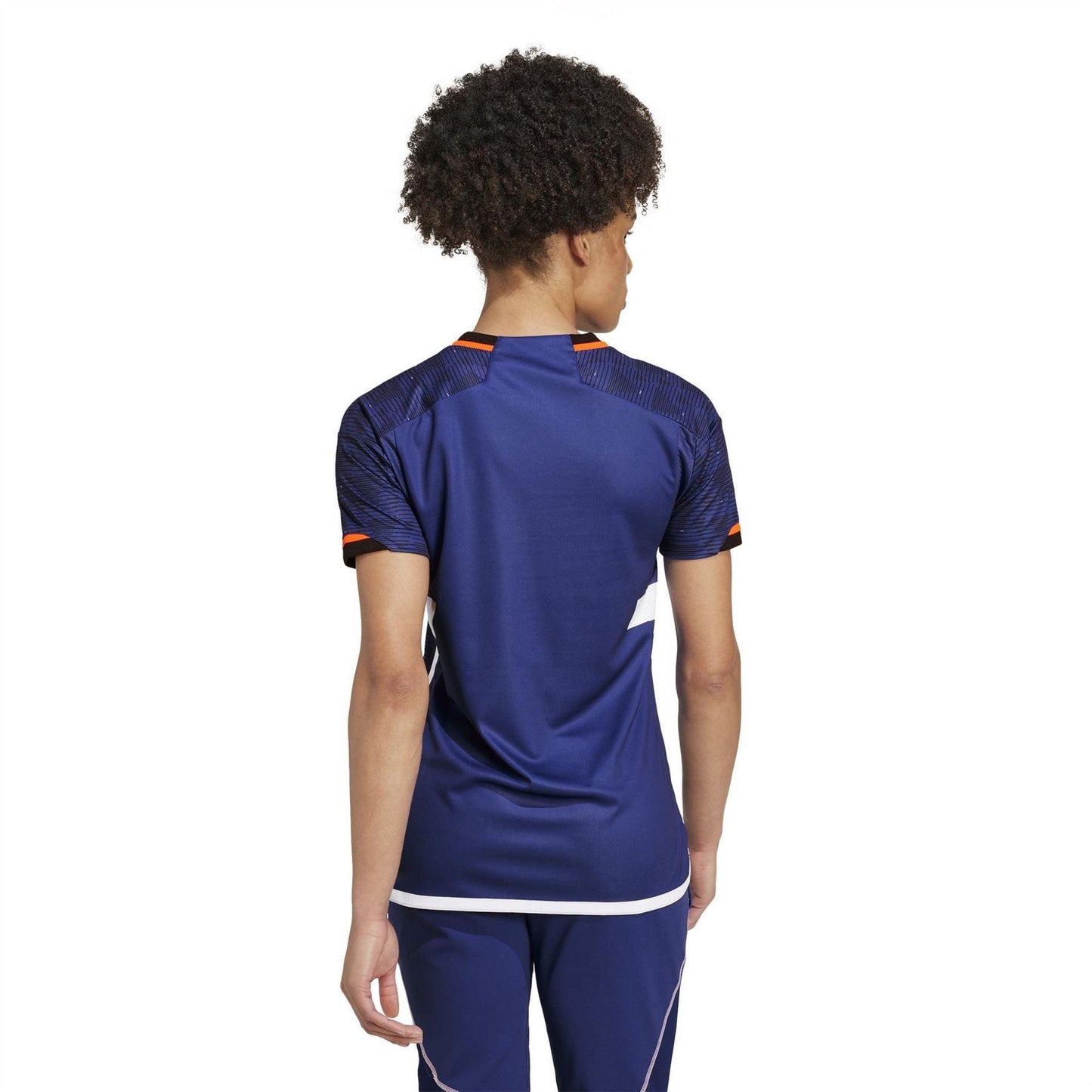 Lucid Blue - Back - Adidas Womens-Ladies France FFR Handball Jersey