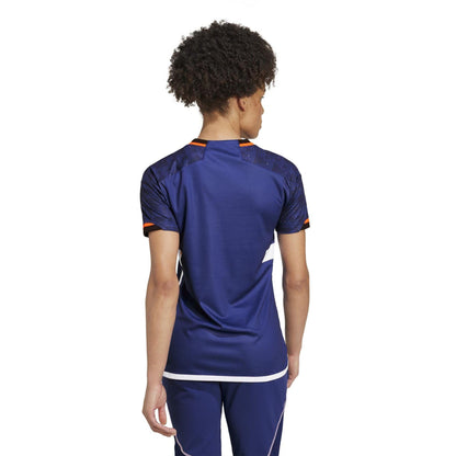 Lucid Blue - Back - Adidas Womens-Ladies France FFR Handball Jersey