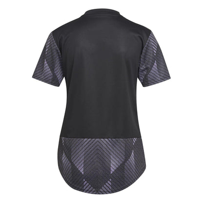 Black - Back - Adidas Womens-Ladies 2022-23 Olympique Lyonnais Third Jersey