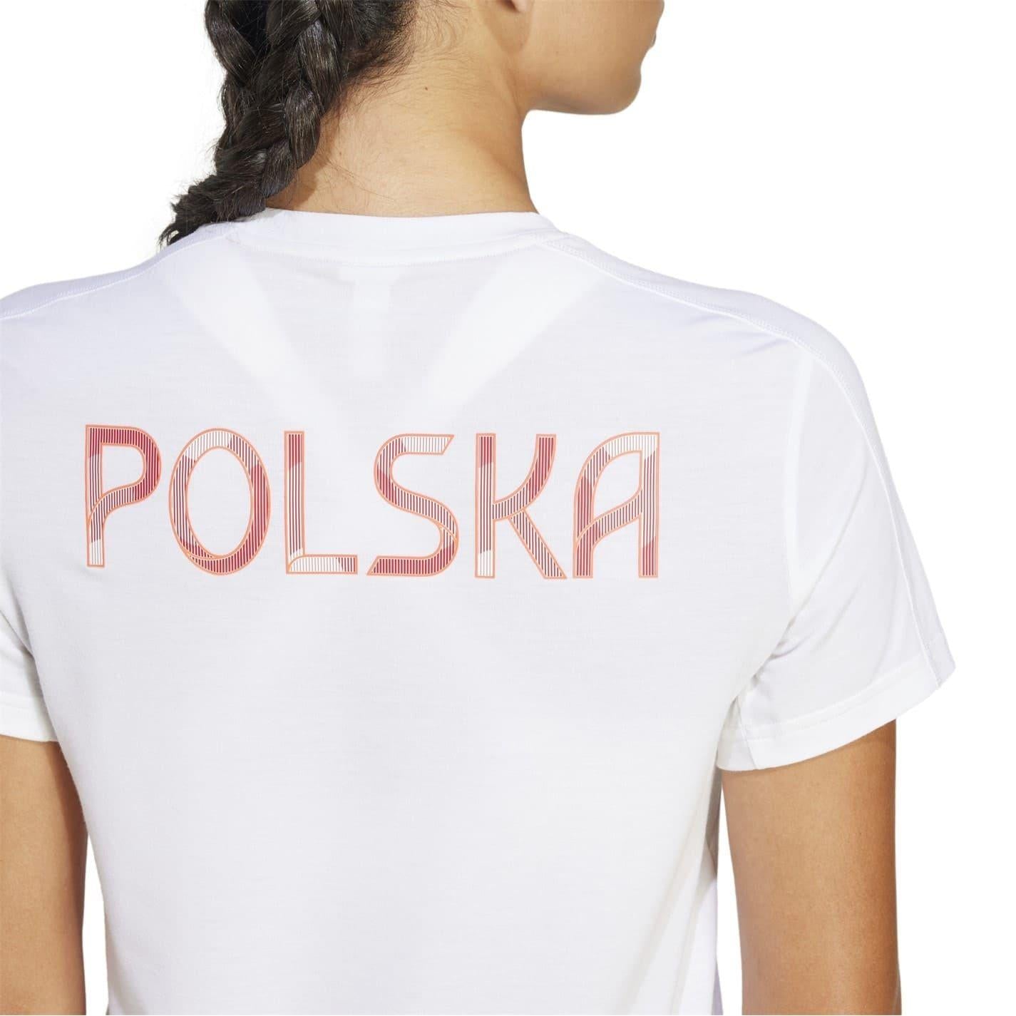 White - Pack Shot - Adidas Womens-Ladies Milano T-Shirt