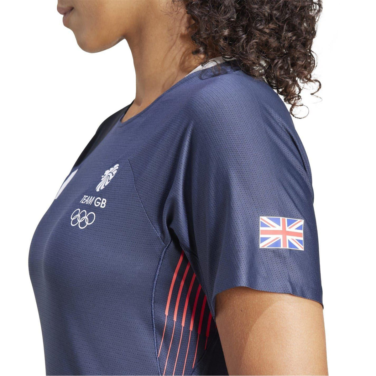 Legend Ink - Side - Adidas Womens-Ladies Adizero Team GB T-Shirt