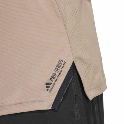 Brown - Pack Shot - Adidas Mens Designed For Training T-Shirt