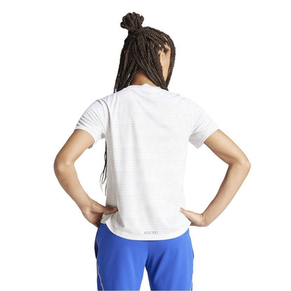 White - Back - Adidas Womens-Ladies France T-Shirt