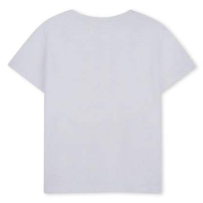 White - Back - Billieblush Girls Flamingo T-Shirt