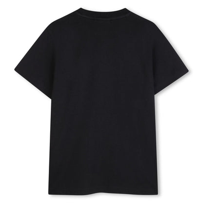 Black - Back - Hugo Childrens-Kids Logo T-Shirt