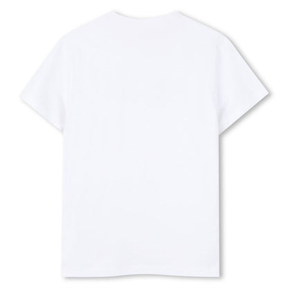 White - Back - Hugo Childrens-Kids Logo T-Shirt