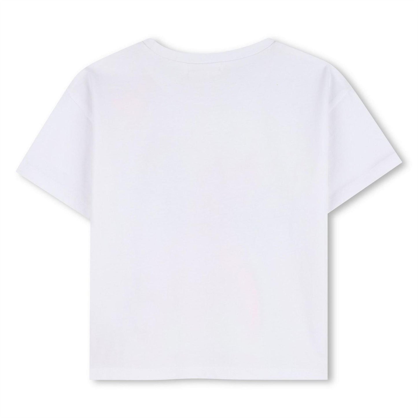 White - Back - Billieblush Girls Unicorn T-Shirt