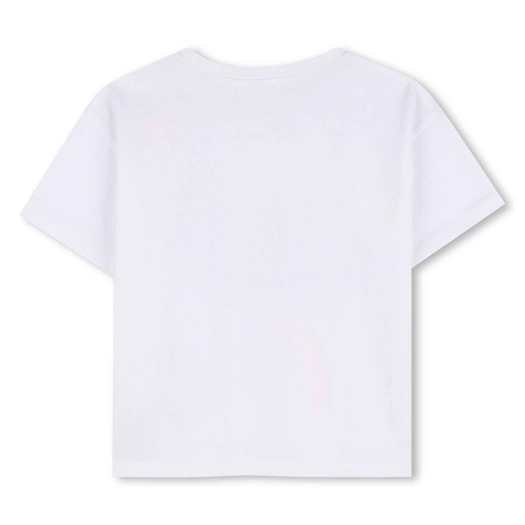 White - Back - Billieblush Girls Unicorn T-Shirt