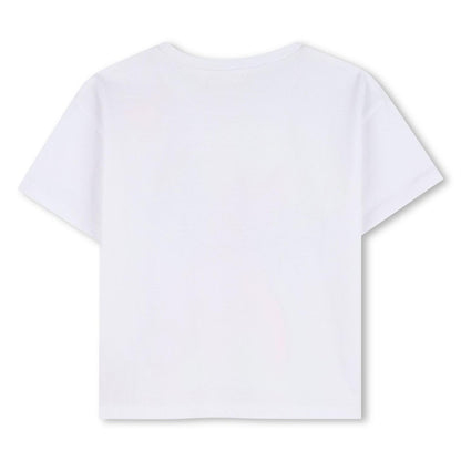 White - Back - Billieblush Girls Unicorn T-Shirt
