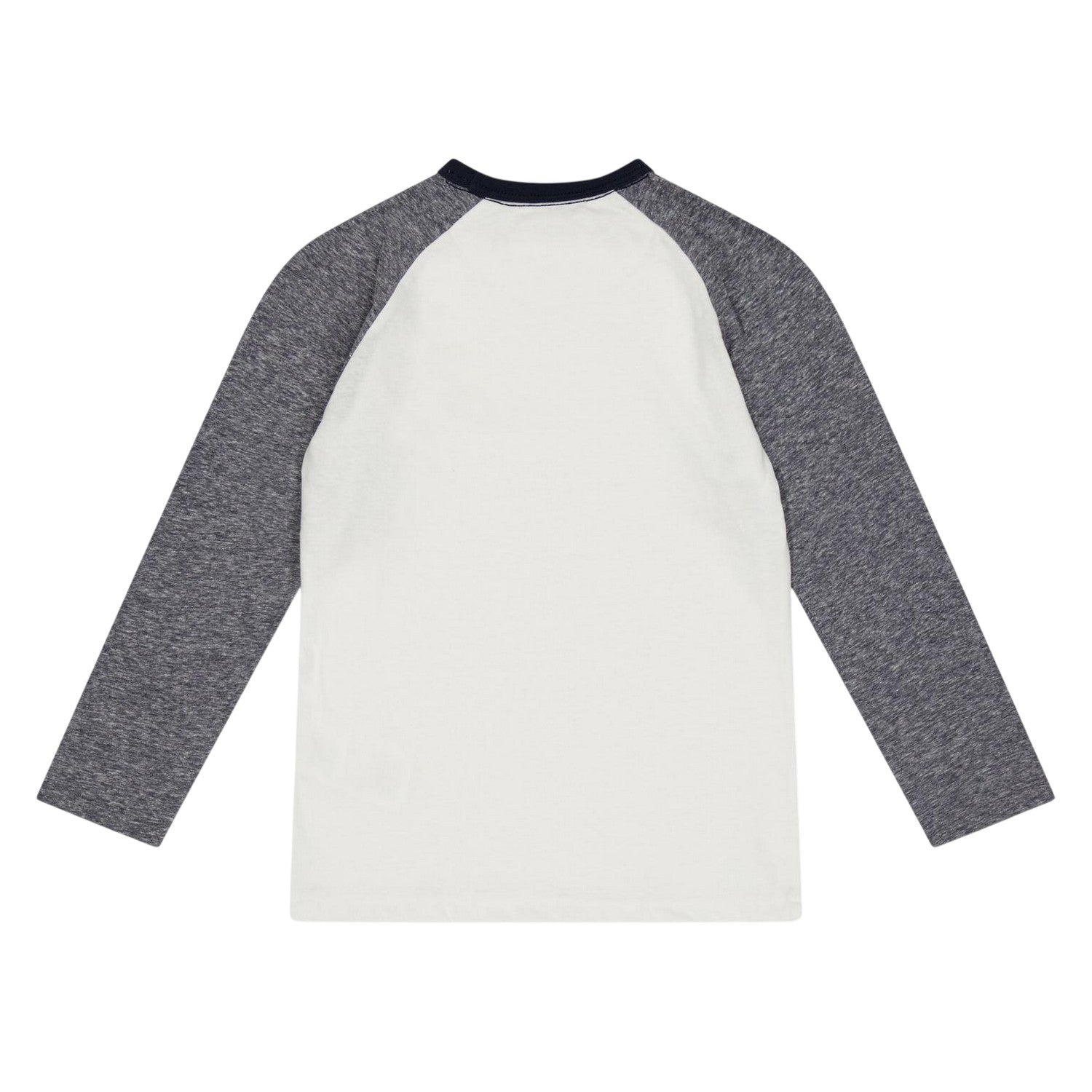 Grey - Back - Farah Childrens-Kids Raglan Baseball T-Shirt