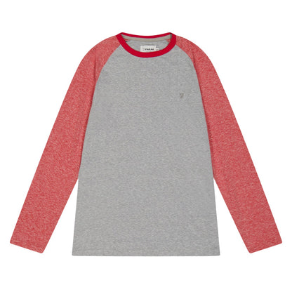 Orange - Front - Farah Childrens-Kids Raglan Baseball T-Shirt