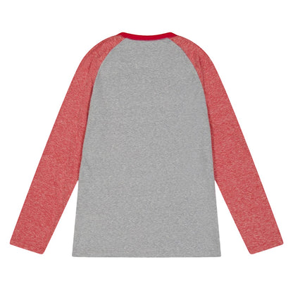 Orange - Back - Farah Childrens-Kids Raglan Baseball T-Shirt