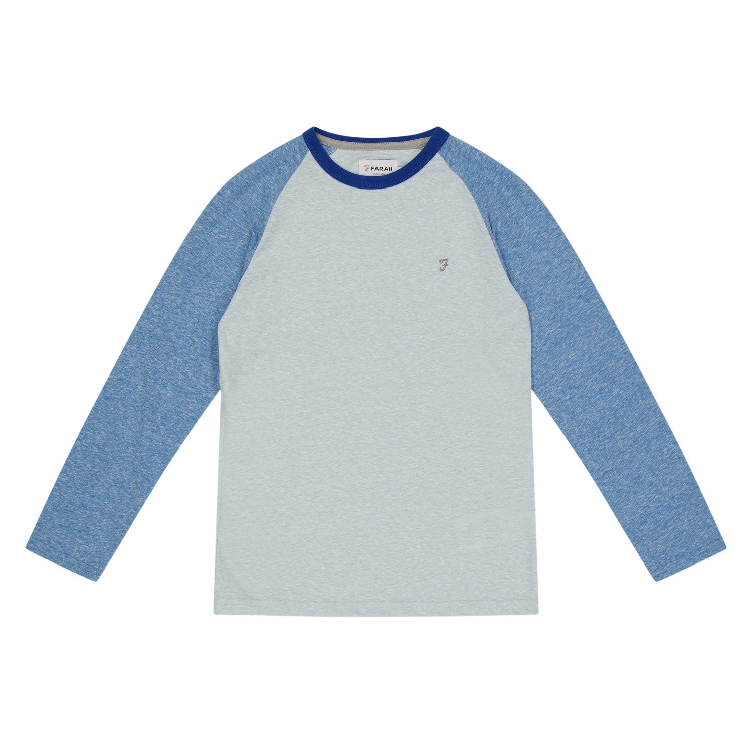 Blue - Front - Farah Childrens-Kids Raglan Baseball T-Shirt