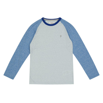 Blue - Front - Farah Childrens-Kids Raglan Baseball T-Shirt