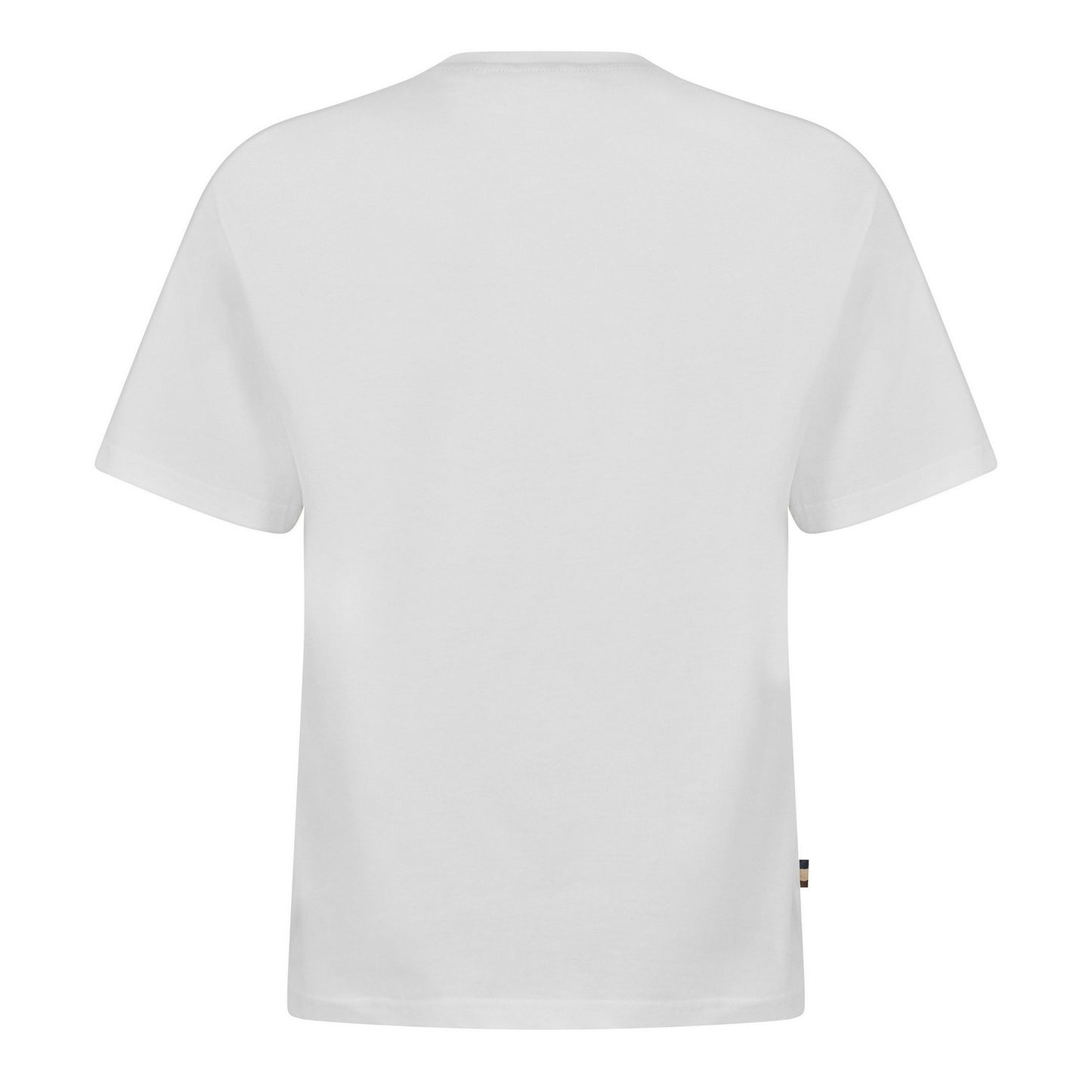 White - Back - Aquascutum Mens Logo T-Shirt