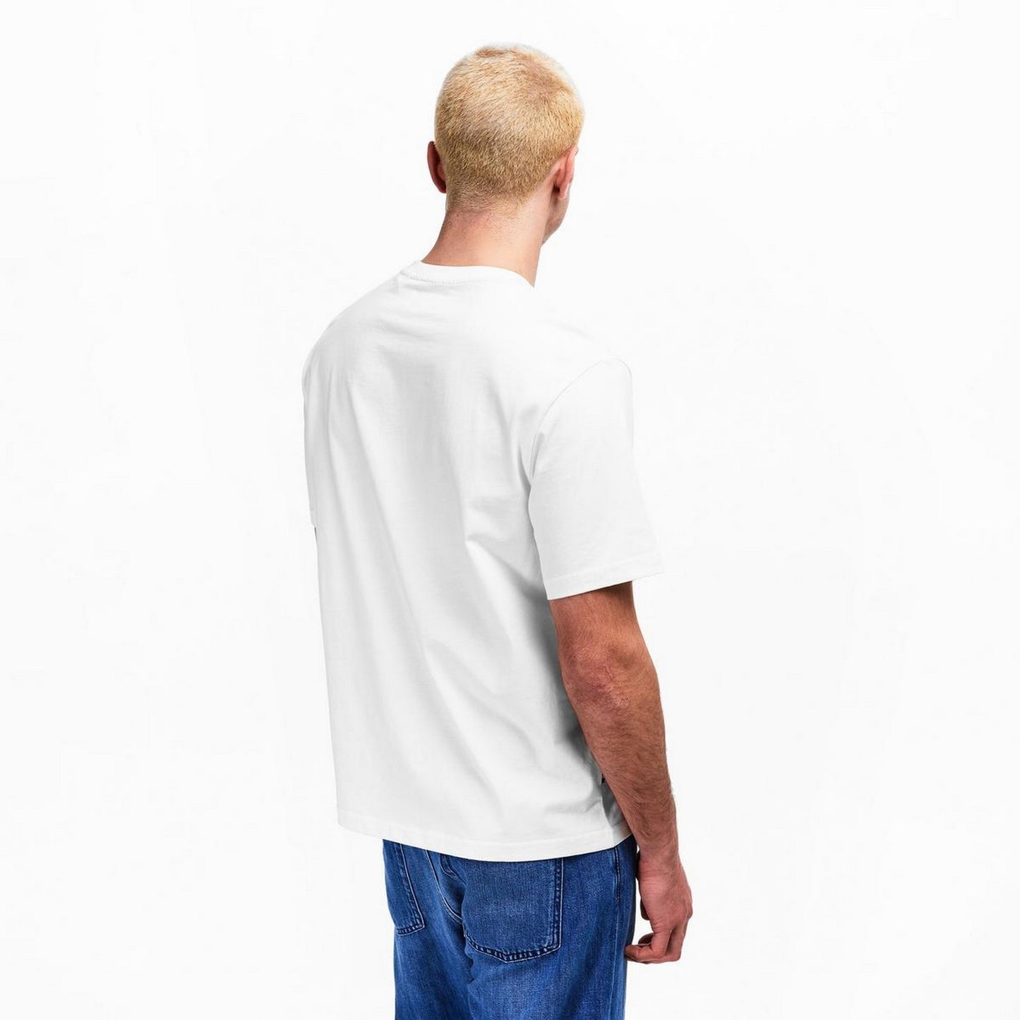 White - Pack Shot - Aquascutum Mens Logo T-Shirt