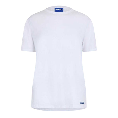 White - Front - Hugo Mens Naolo T-Shirt