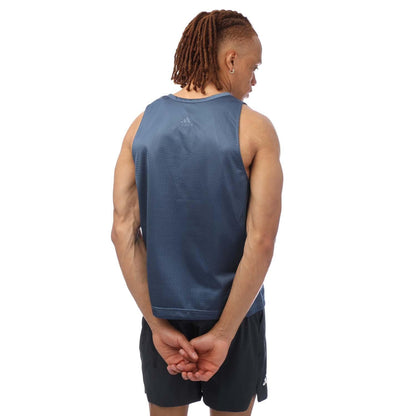 Black - Back - Adidas Mens Worldwide Hoops Creator 365 Tank Top