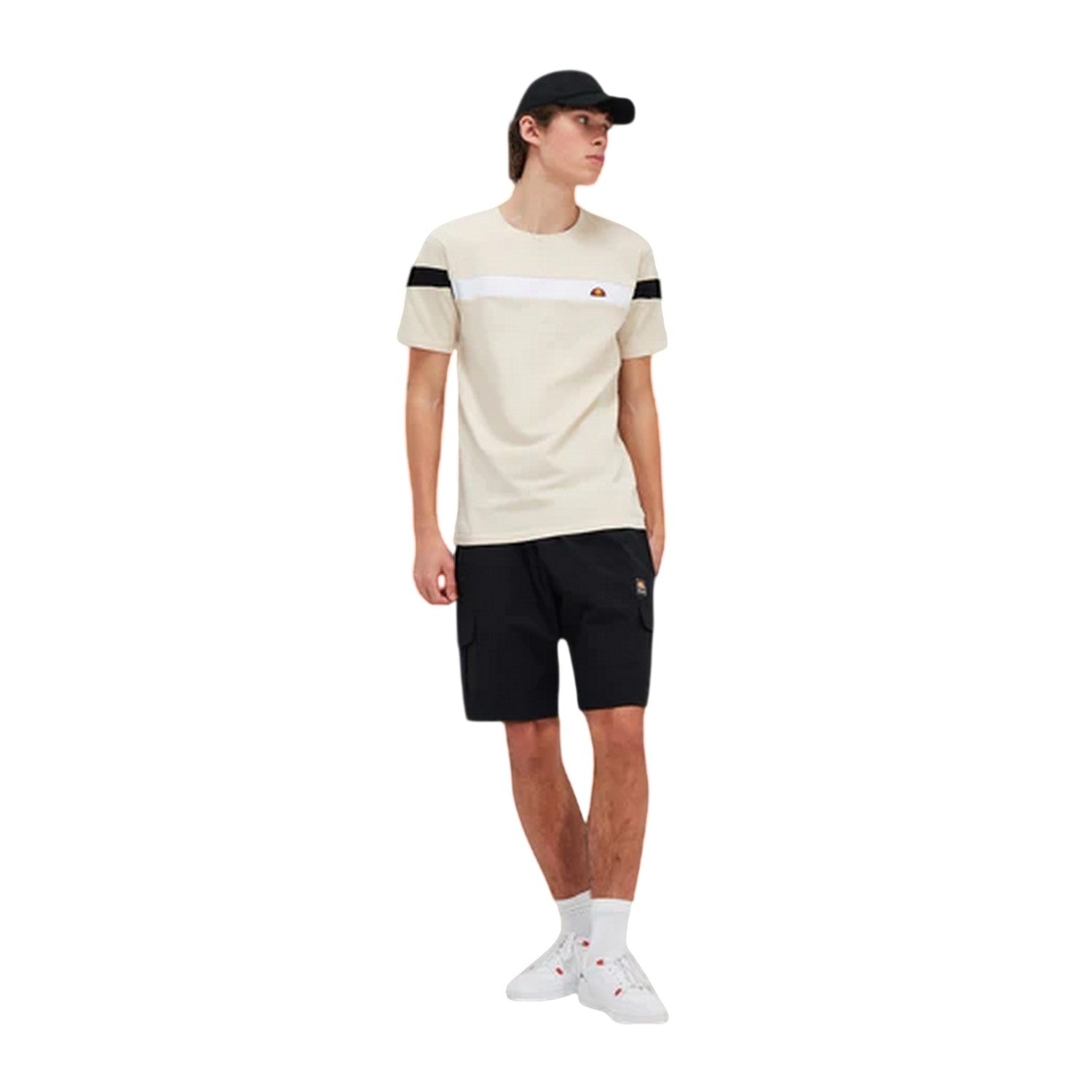 Off White - Pack Shot - Ellesse Mens Caserio T-Shirt