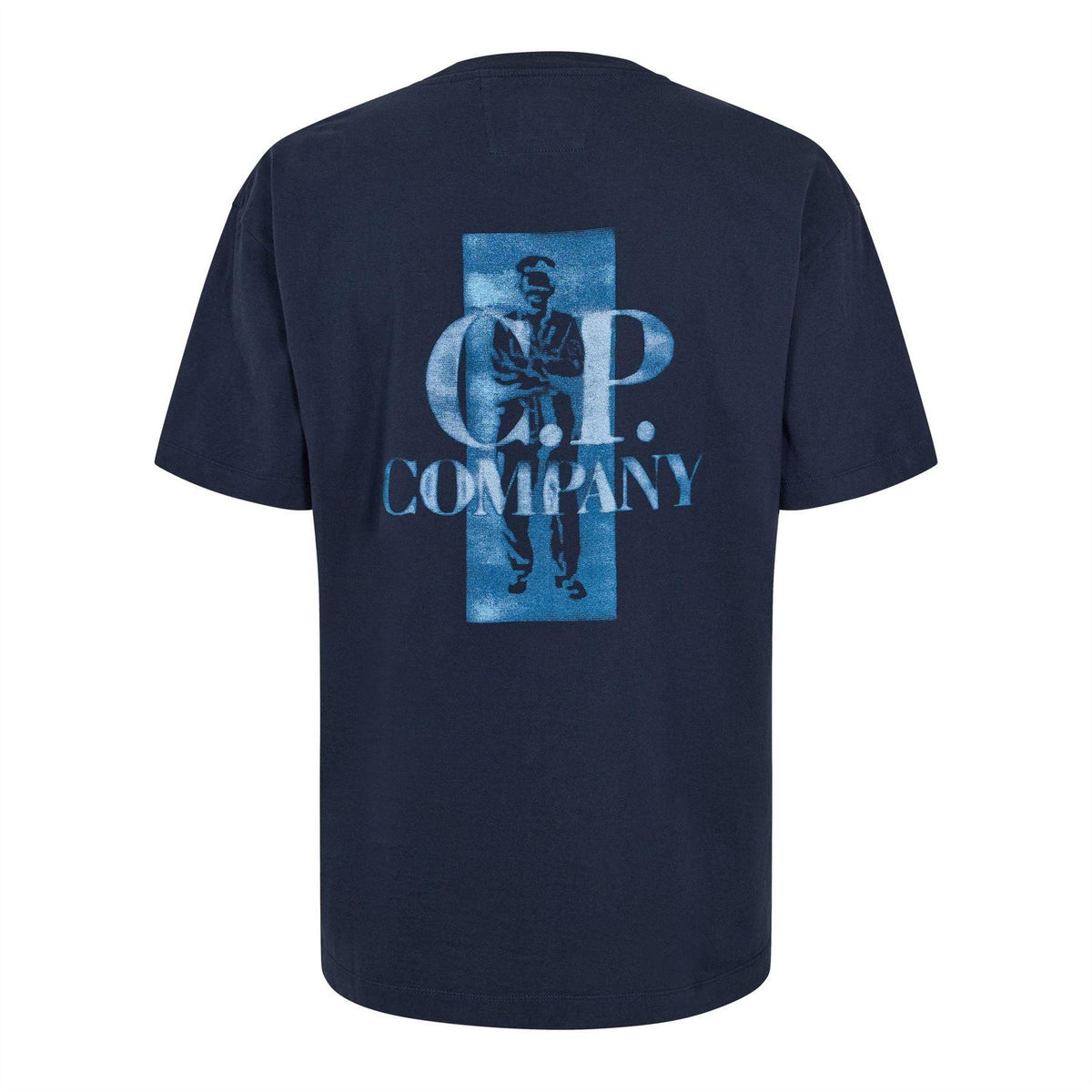 Blue - Back - C.P. Company Mens 30-1 Jersey T-Shirt