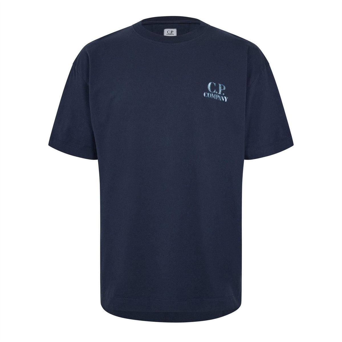 Blue - Front - C.P. Company Mens 30-1 Jersey T-Shirt