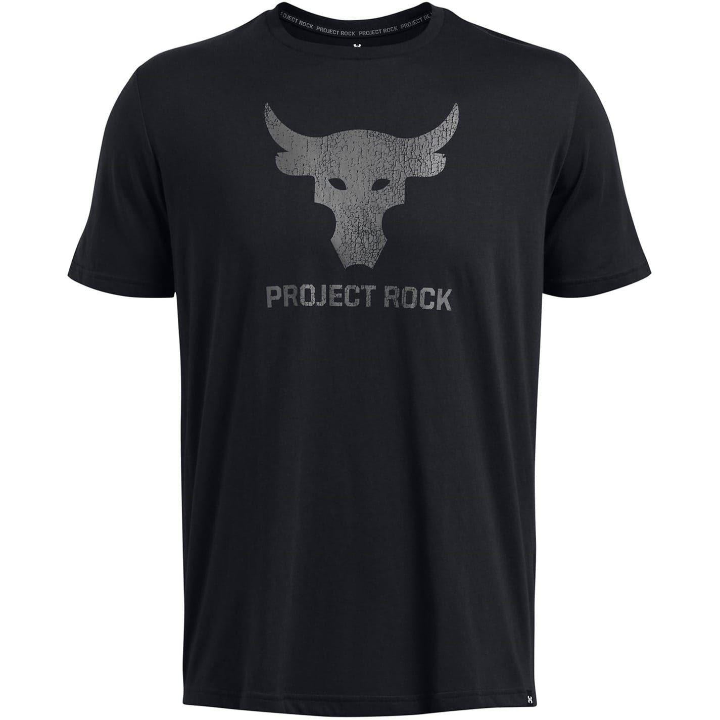 Black - Front - Under Armour Mens Project Rock Payoff Graphic T-Shirt