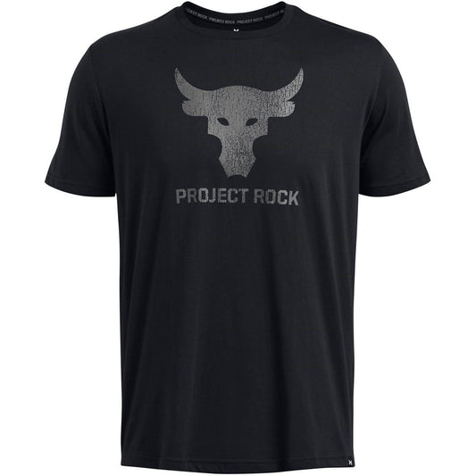 Black - Front - Under Armour Mens Project Rock Payoff Graphic T-Shirt