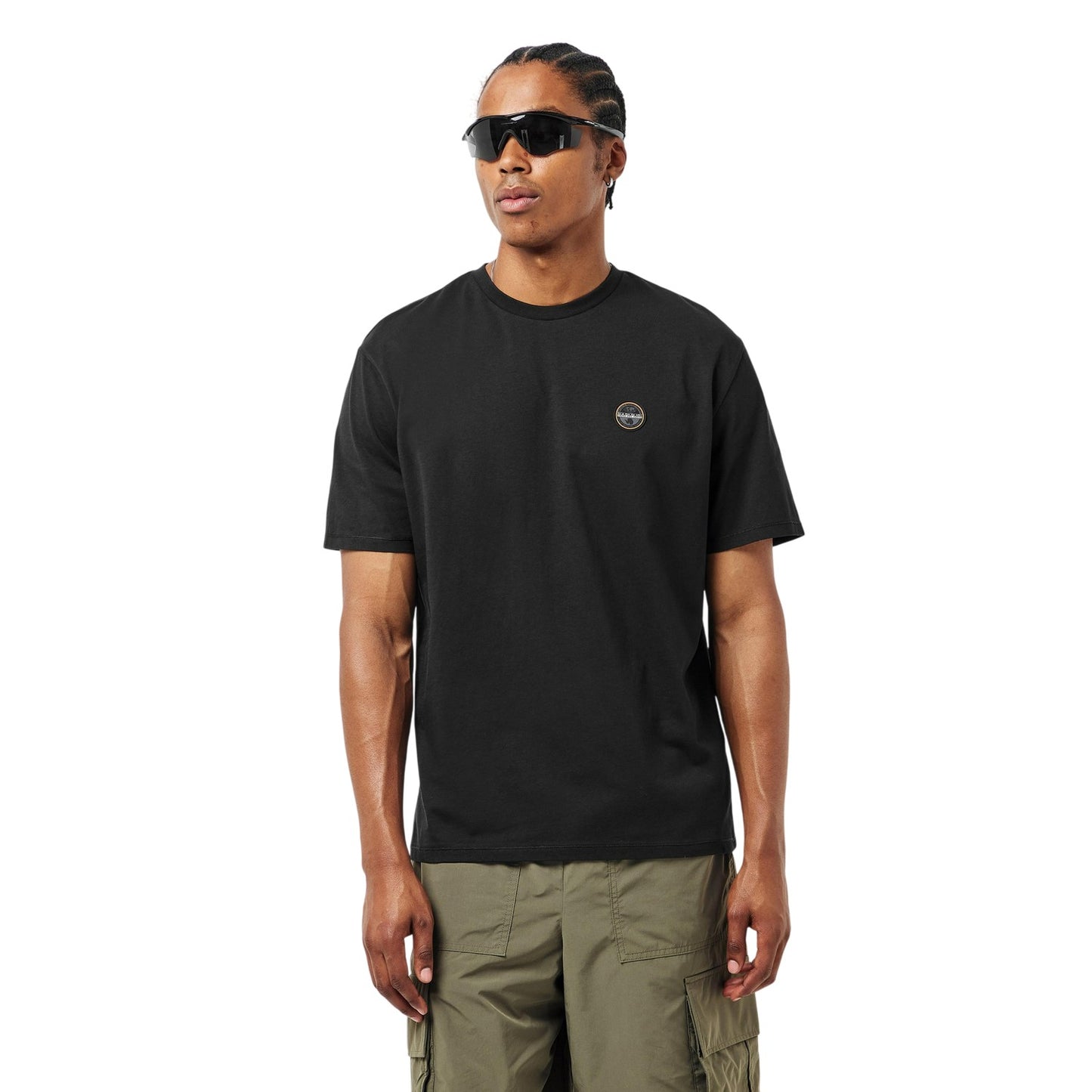 Black - Side - Hugo Mens Cotton Jersey T-Shirt