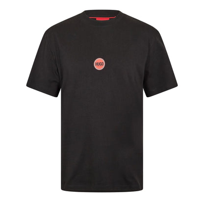 Black - Front - Hugo Mens Cotton Jersey T-Shirt