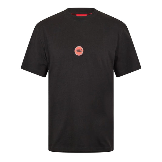 Black - Front - Hugo Mens Cotton Jersey T-Shirt