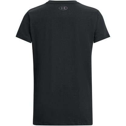 Black - Back - Under Armour Womens-Ladies Project Rock Heavyweight T-Shirt
