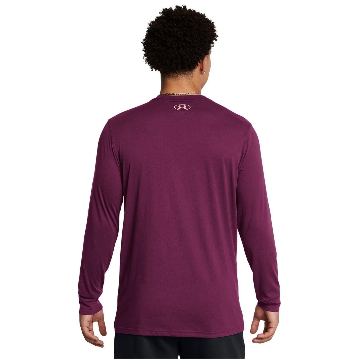 Purple - Lifestyle - Under Armour Mens Project Rock Brahma Bull Long-Sleeved T-Shirt