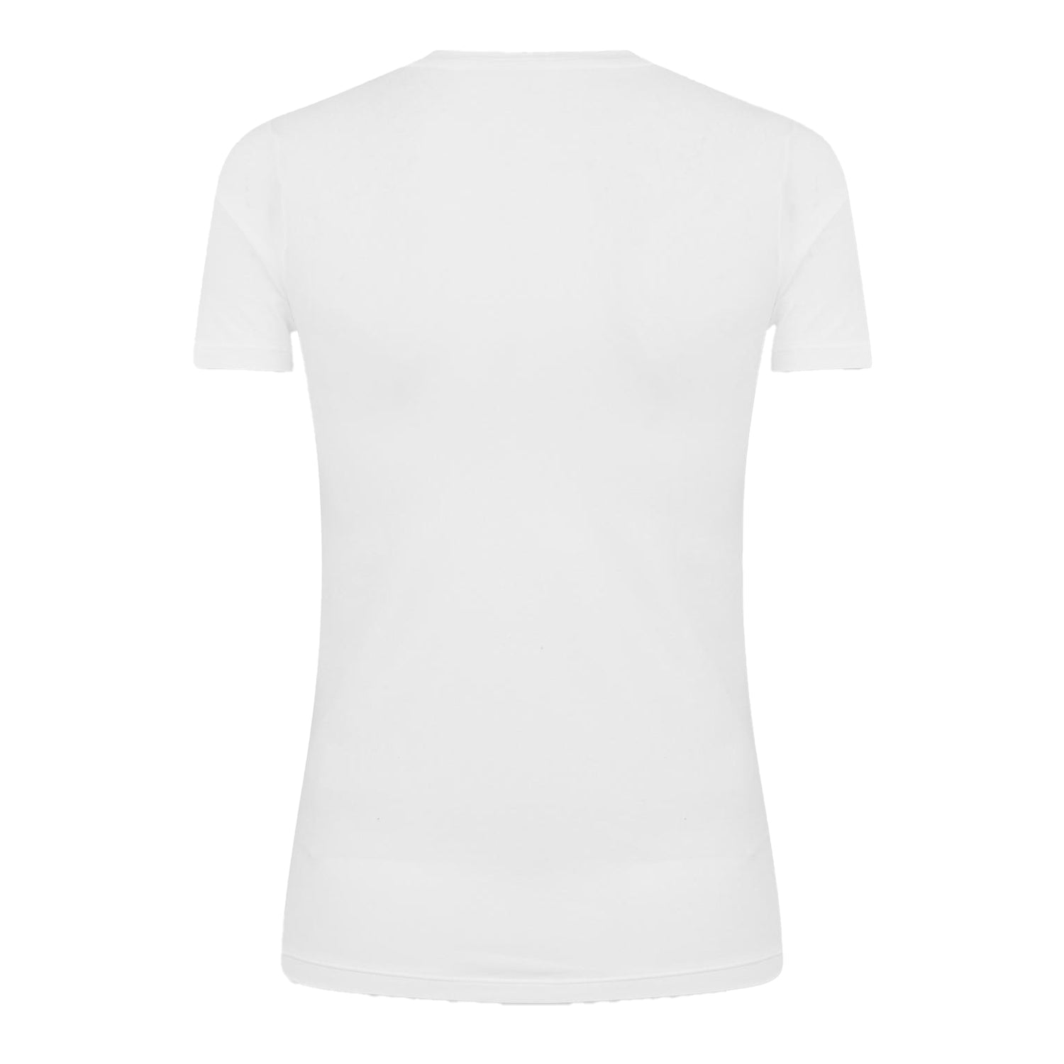 White - Back - Boss Mens Sleeve Print Jersey Crew Neck T-Shirt