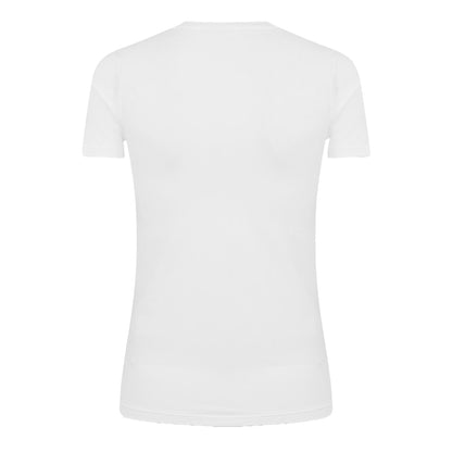 White - Back - Boss Mens Sleeve Print Jersey Crew Neck T-Shirt