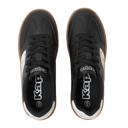Black - Side - Kappa Womens-Ladies Scafa Platform Trainers