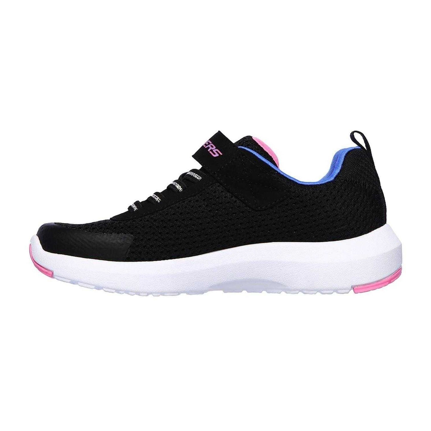 Black-Pink - Back - Skechers Childrens-Kids Dyna Tread Trainers
