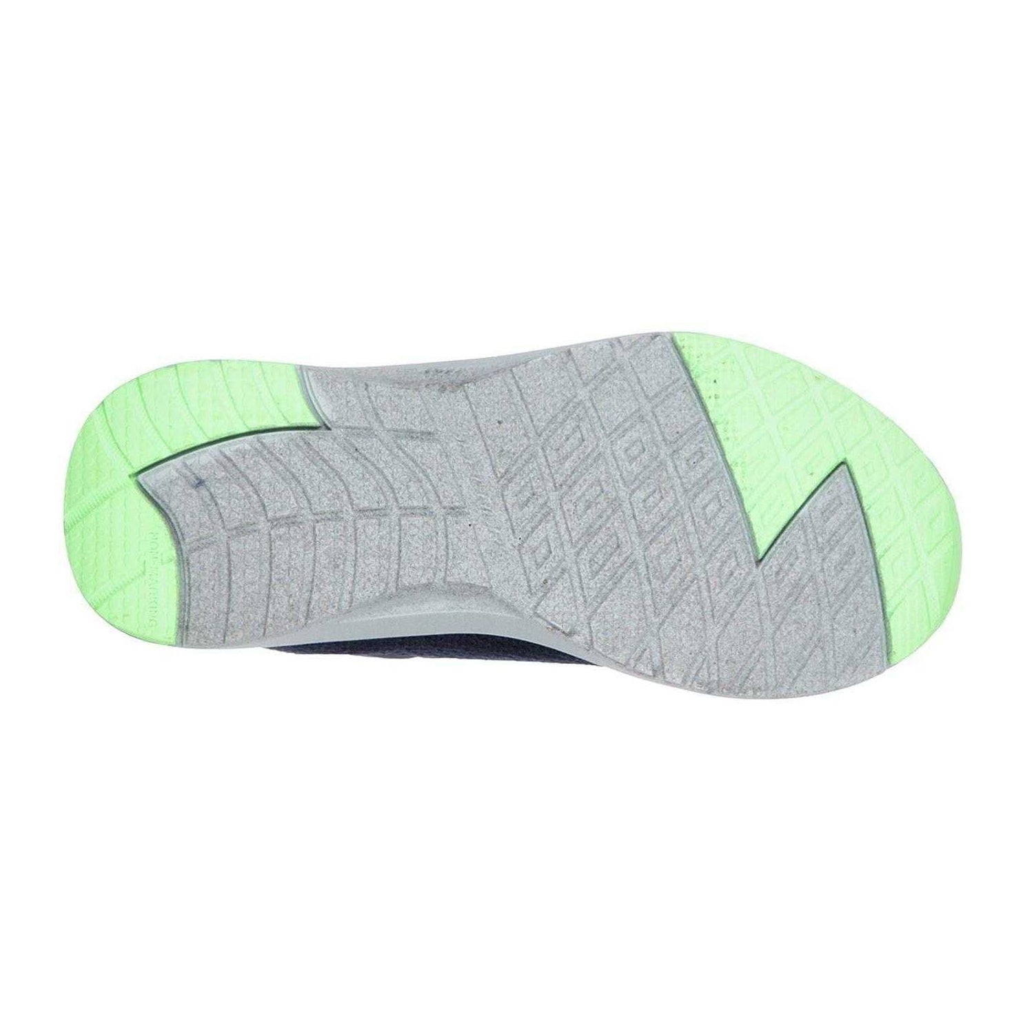 Navy Blue-Lime - Lifestyle - Skechers Childrens-Kids Dyna Tread Trainers