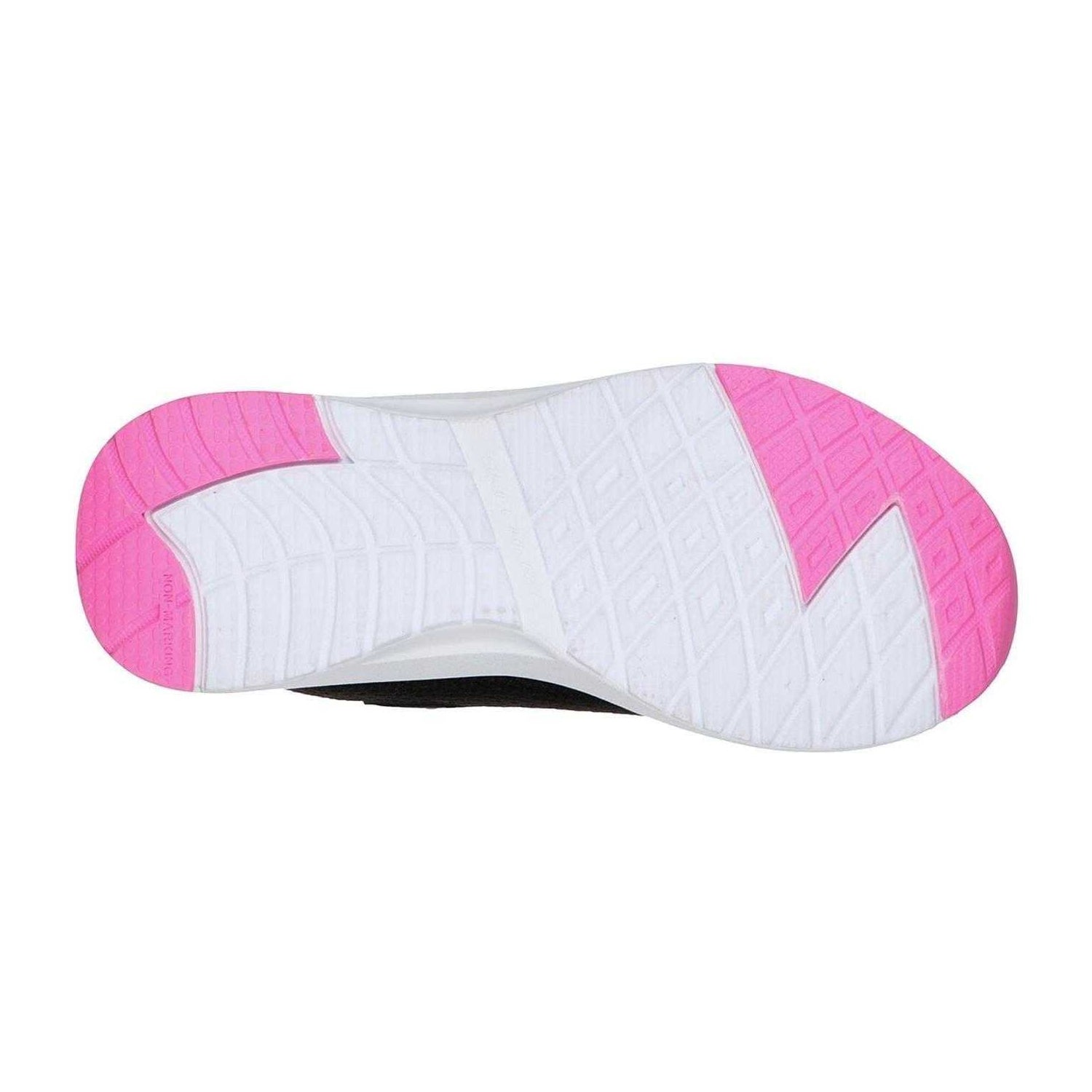 Black-Pink - Lifestyle - Skechers Childrens-Kids Dyna Tread Trainers